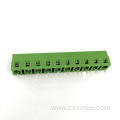 10 position Screw-type PCB terminal block in-line connector